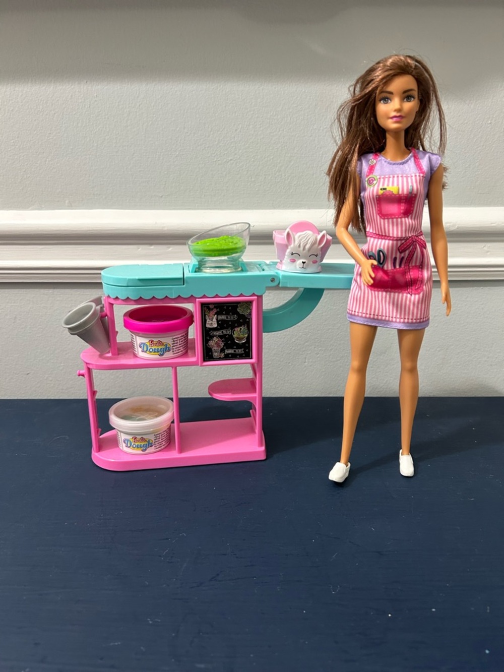Barbie Careers Florist Doll & Playset w/ Flower Station, Molds, Dough, brunette